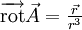 \overrightarrow{\operatorname{rot}}\vec A=\tfrac{\vec r}{r^3}