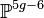 {\mathbb P}^{5g-6}