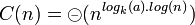 C(n)=\circleddash(n^{log_k(a).log(n)})