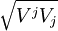 \sqrt{V^jV_j}