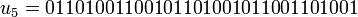 \ u_5=01101001100101101001011001101001