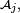 \scriptstyle\ \mathcal{A}_{j},\ 