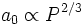 a_0 \propto P^{2/3}