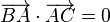 \overrightarrow{BA}\cdot\overrightarrow{AC}=0