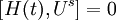 \left[H(t),U^s\right]=0