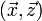 ( \vec x, \vec z )