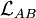 \mathcal L_{AB}