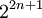 2^{2n+1}\,