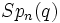 Sp_n(q)\,