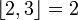 \left\lfloor 2,3 \right\rfloor = 2