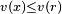 \scriptstyle{v(x) \leq v(r)}