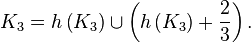 K_3 = h \left( K_3 \right) \cup \left( h \left( K_3 \right) + \frac{2}{3} \right).