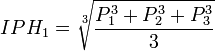 IPH_1 = \sqrt(lien){\frac{P_1^3 + P_2^3 + P_3^3}{3}}
