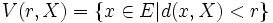V(r,X)=\{x\in E | d(x,X)<r\}