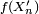 \scriptstyle\ f(X^{\prime}_n)\ 
