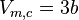 V_{m, c} = 3b \!