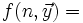 f(n,\vec y) =