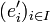(e'_i)_{i \in I}