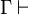\Gamma \vdash