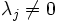 \lambda_j\not=0