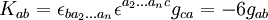 K_{ab} = \epsilon_{b a_2 ... a_n} \epsilon^{a_2 ... a_n c} g_{ca} = - 6 g_{ab}