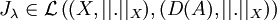 J_{\lambda} \in \mathcal{L}\left((X,||.||_X),(D(A),||.||_X)\right)