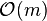 \mathcal{O}(m)