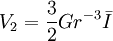 V_2 = \frac32 G r^{-3} \bar I