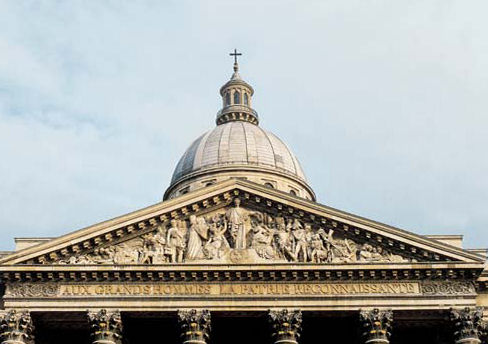 Fronton historié du Panthéon de Paris (Jacques-Germain Soufflot arch. et David d'Angers sculpt.)