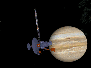 Galileo dans le voisinage de Jupiter