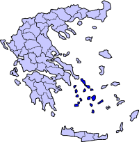Carte des Cyclades