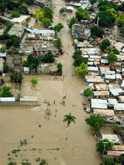Inondation à Haïti.