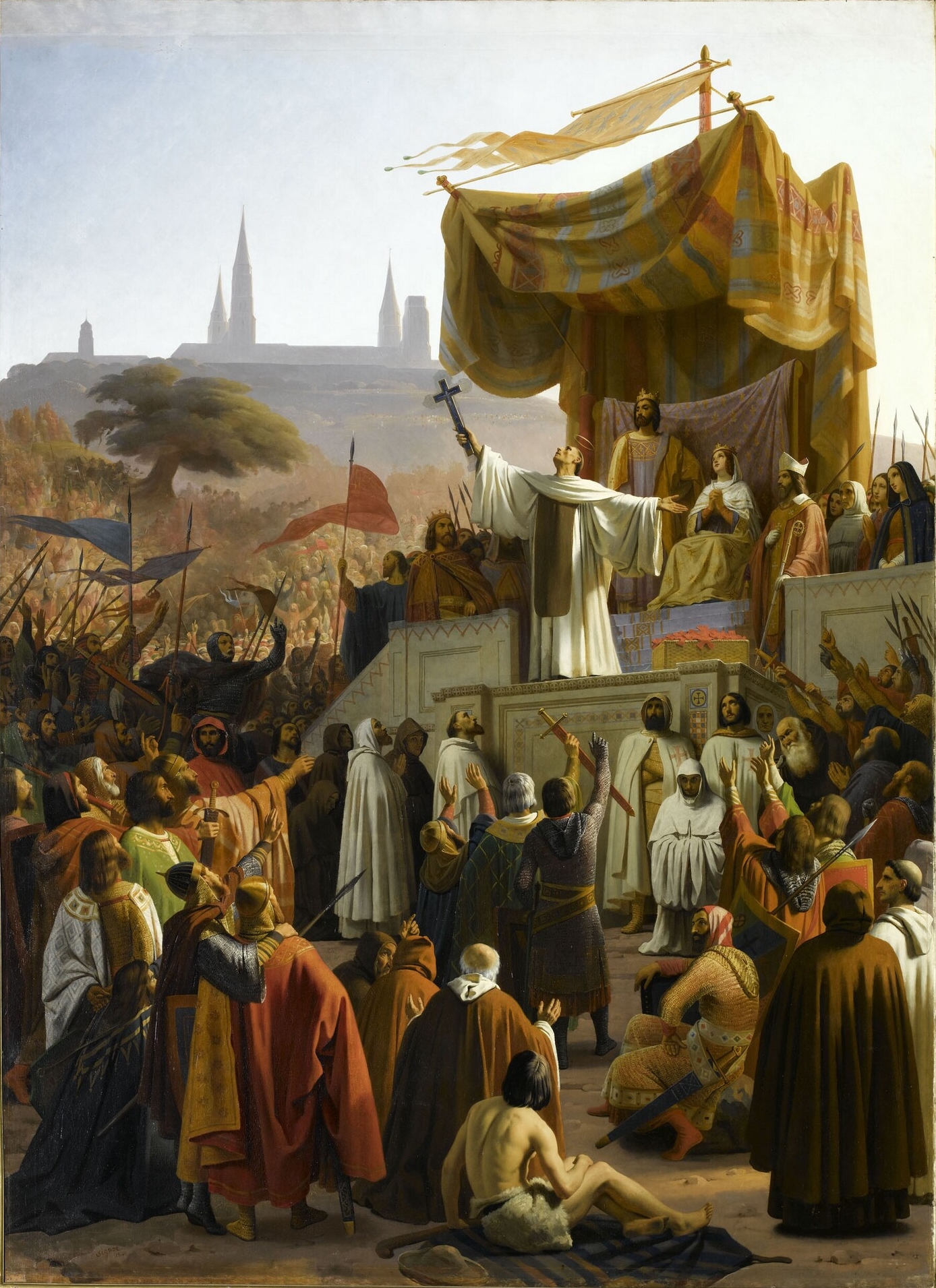 Saint Bernard prêchant la 2e croisade, à Vézelay, en 1146