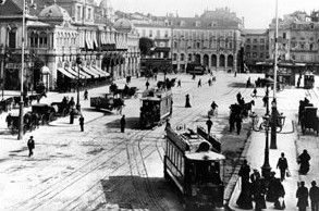Le tramway à Nice.