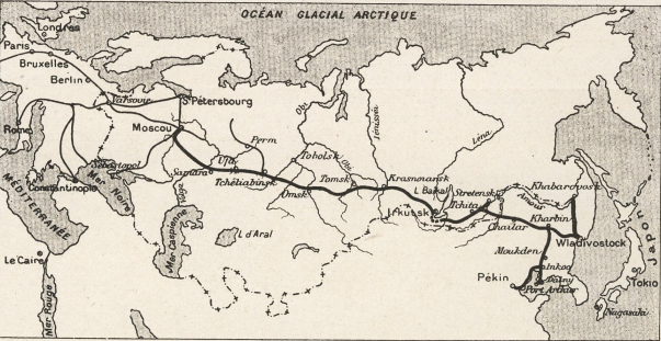 La ligne transsibérienne en 1904