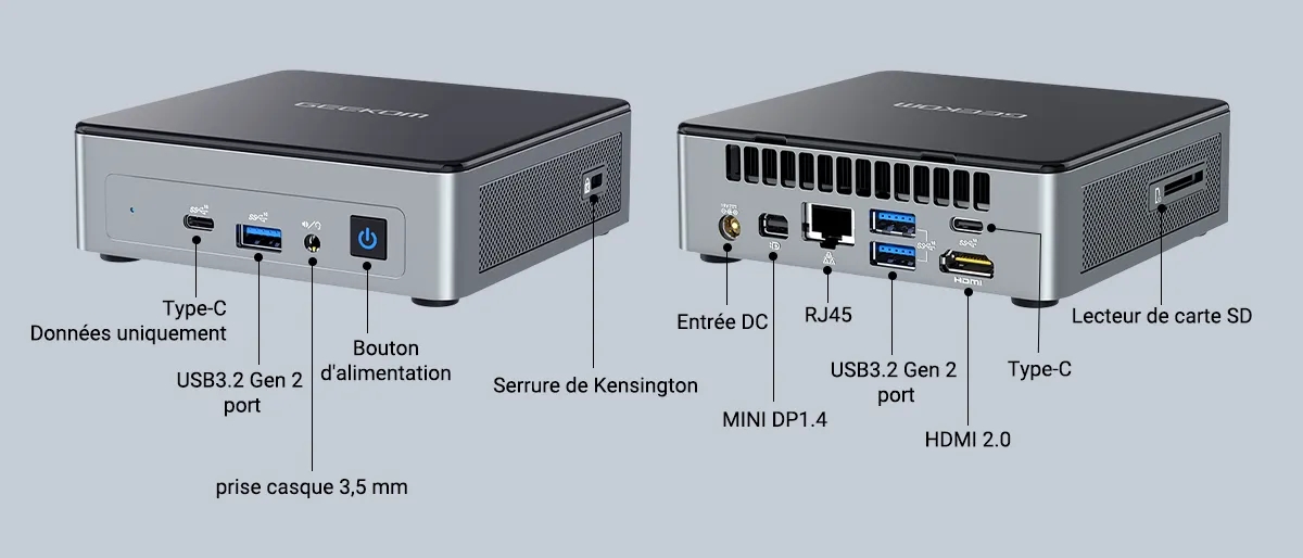 Test mini-PC Geekom Mini Air 12: discrétion et faible consommation