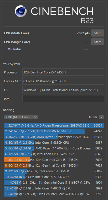 Mini PC NiPoGi CK10 - Intel Core i5-12450H, 32 Go de RAM, 512 Go