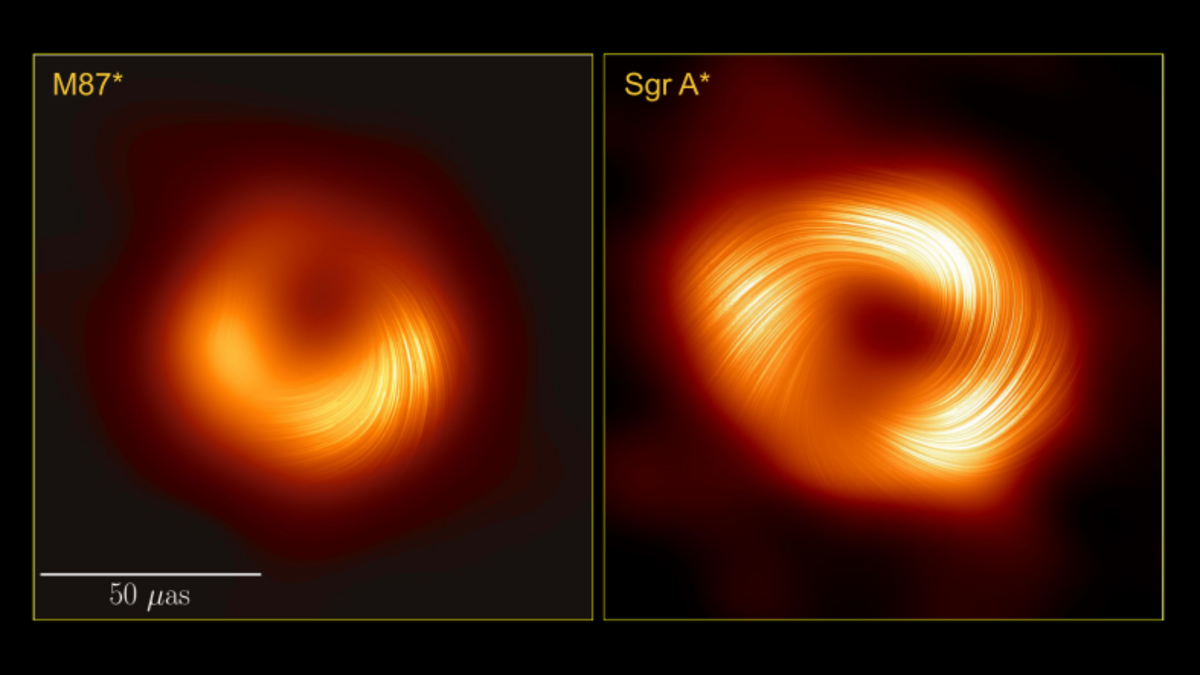 The Magnetism of our Supermassive Black Hole Revealed in this Stunning ...