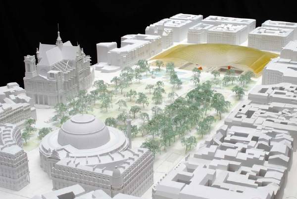 Le futur Forum des Halles sous une vague de verre et de vert