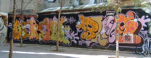 Un biofilm qui protège les façades des graffitis