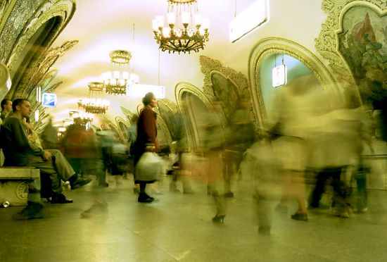 Le métro de Moscou: des "palais souterrains"