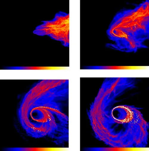 Des étoiles peuvent naître en présence d'un trou noir