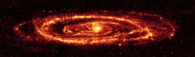 La galaxie d'Andromède brille dans l’infra-rouge