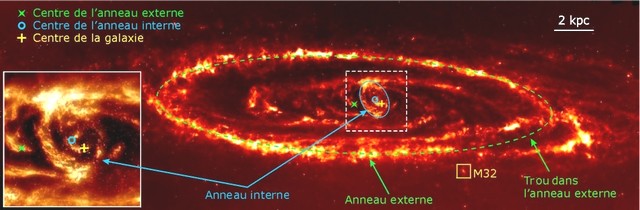 La galaxie d'Andromède victime d'une collision frontale