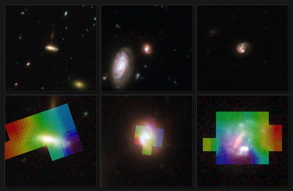 Hubble et le VLT traquent la forme et l’évolution des galaxies lointaines