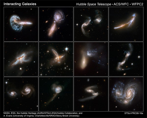 Hubble dévoile une splendide collection de galaxies en interaction