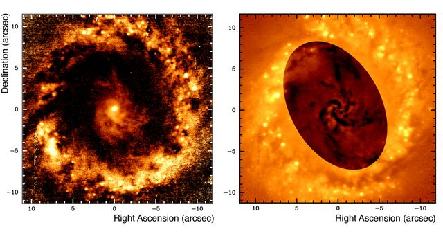 Des filaments dans le voisinage d'un trou noir super massif