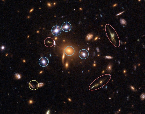 Hubble observe cinq clones du même quasar