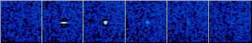 Observation de la chute d'un météore sur la Lune