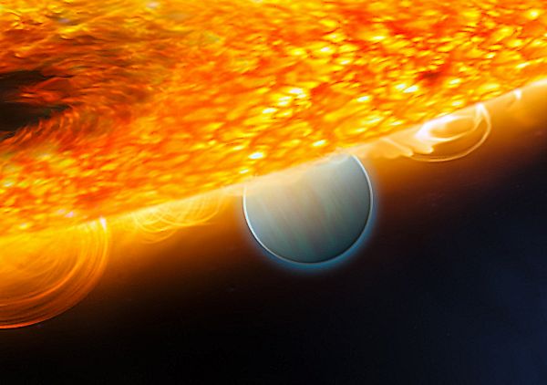 Hubble détecte du dioxyde de carbone sur une planète extrasolaire